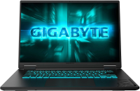 Ноутбук Gigabyte GAMING A16 GA63H Ryzen 7 260 16Gb SSD1Tb NVIDIA GeForce RTX5050 8Gb 16" IPS FHD+ (1920x1200) FreeDOS black WiFi BT Cam (3THK3KZ894SD)
