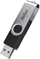 Флеш Диск Netac 8GB U505 NT03U505N-008G-20BK USB2.0 черный/серебристый