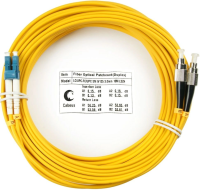 Патч-корд Cabeus FOP(D)-9-LC-FC-20M 2x9/125 OS2 LC дуплекс-FC дуплекс 20м LSZH желтый