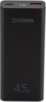 Мобильный аккумулятор Digma DGPF10E 10000mAh QC3.0/PD3.0 45W 4.5A USB-A/USB-C черный (DGPF10E45ABK)