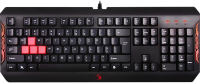 Клавиатура A4Tech Q100 черный USB for gamer LED (Q100 USB) кабель 1.8м