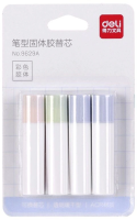 Клей-карандаш Deli 9629A 2.2гр корп.ассорти блистер (упак.:4шт)