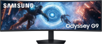 Монитор Samsung 49" Odyssey G9 S49FG916EIXCI черный VA LED 32:9 HDMI матовая HAS Piv 350cd 178гр/178гр 5120x1440 144Hz FreeSync Premium Pro DP USB 15.6кг