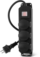 Сетевой фильтр Buro 300MDP-3-B 3м (3 розетки) черный (коробка)