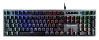 Клавиатура A4Tech B765 механическая серый USB for gamer LED (B765 GREY/NEON (GREEN SWITCH)) кабель 1.8м