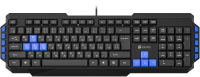 Клавиатура Оклик 750G FROST WAR черный/черный USB Multimedia for gamer (337452) кабель 1.8м