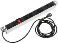 Блок распределения питания Rem R-16-9C13-V-440-1.8 гор.размещ. 9xC13 базовые 16A Schuko 1.8м