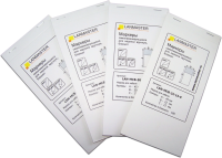 Маркер Lanmaster LAN-MCB-25X15X9 25x15мм полиэстр (упак:45шт) для лазерных принтеров белый