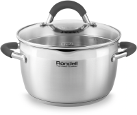 Кастрюля Rondell Flamme RDS-023 2.3л. d=18см (с крышкой) стальной