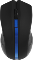 Мышь Оклик 615MW черный/синий оптическая 1200dpi беспров. USB для ноутбука 3but (412862)