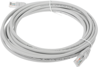 Патч-корд Cabeus PC-UTP-RJ45-CAT.5E-5M-LSZH U/UTP RJ-45 вил.-вилка RJ-45 кат.5E 5м серый LSZH