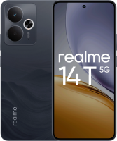 Смартфон Realme RMX5078 14T 5G 256Gb 12Gb черный моноблок 3G 4G 2Sim 6.67" 1080x2400 Android 15 50Mpix 802.11 a/b/g/n/ac NFC GPS GSM900/1800 GSM1900 Protect