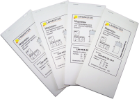 Маркер Lanmaster LAN-MCB-30X30X49 30x30мм полиэстр (упак:30шт) для лазерных принтеров белый