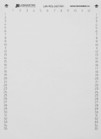 Маркер Lanmaster LAN-MOL-14X7-WH 14x7мм полиэстр (упак:420шт) для лазерных принтеров белый