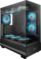 Корпус PcCooler C3Q500 черный без БП ATX 9x120mm 2x140mm 1xUSB3.0 1xUSB3.1 audio bott PSU