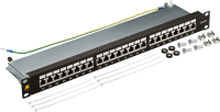 Патч-панель Lanmaster LAN-PPL24S6A 19" 1U 24xRJ45 кат.6A STP