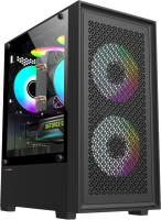 Корпус Accord ACC-1902 черный без БП mATX 7x120mm 2xUSB2.0 1xUSB3.0 audio bott PSU