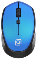 Мышь Оклик 488MW черный/синий оптическая 1600dpi беспров. USB для ноутбука 4but (1196569)