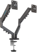 Кронштейн для мониторов Kromax OFFICE-14 черный 15"-32" макс.20кг настольный поворот и наклон