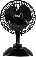 Вентилятор настольный RIX RDF-1500WB 15Вт скоростей:2 черный (упак.:1шт)
