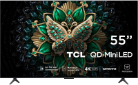 Телевизор LED TCL 55" 55C6K QD-Mini LED Frameless черный 4K Ultra HD 144Hz MEMC DVB-T DVB-T2 DVB-C DVB-S DVB-S2 USB WiFi Smart TV (RUS)
