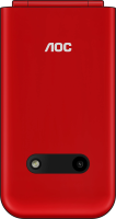 Мобильный телефон AOC 285 A красный раскладной 2Sim 2.8" 240x320 RTOS 0.3Mpix GSM900/1800 FM microSD max32Gb