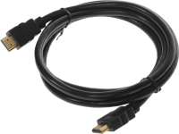 Кабель аудио-видео Cactus CS-HDMI.1.4-1.8 HDMI (m)/HDMI (m) 1.8м. позолоч.конт. черный