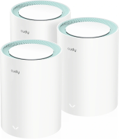 Бесшовный Mesh роутер Cudy M1500 (M1500(3-PACK)) AX1500 10/100/1000BASE-TX белый