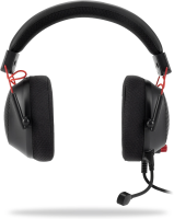 Наушники с микрофоном Оклик HS-L305G черный/красный 2м мониторные оголовье (2060511)