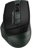 Мышь A4Tech Fstyler FB35S темно-зеленый/черный оптическая 2000dpi беспров. BT/Radio USB для ноутбука 5but (FB35S USB MIDNIGHT GREEN)