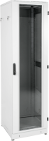Шкаф серверный ЦМО ШТК-М-48.8.10-1ААА-9005 напольный 48U 800x1000мм пер.дв.стекл задн.дв.спл.стал.лист направл.под закл.гайки 710кг черный 855мм 153кг 180град. 2315мм IP20 металл