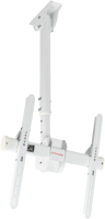 Кронштейн для телевизора Arm Media LCD-1800 белый 26"-65" макс.50кг потолочный поворот и наклон
