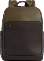 Рюкзак мужской Piquadro Black Square CA6501B3/VETM хаки натур.кожа