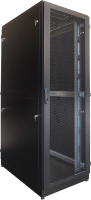 Шкаф серверный ЦМО (ШТК-М-42.8.10-88АА-9005) напольный 42U 800x1000мм пер.дв.перфор. 2 бок.пан. задн.дв.перфор. 1200кг черный 850мм 151кг 180град. 2048мм IP20