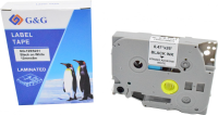 Картридж ленточный G&G GG-TZES231 черный на белом 12x8 для Brother 1010/1280/1280VP/2700VP