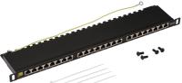 Патч-панель Lanmaster LAN-PPC24S5E 19" 0.5U 24xRJ45 кат.5E STP