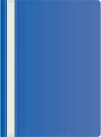 Папка-скоросшиватель Silwerhof SE-PSE20/BLU A4 прозрач.верх.лист пластик синий 0.11/0.13
