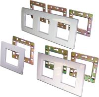 Рамка Lanmaster LAN-FRS45X45/2-WH 45x45 2x45x45 горизонтальный монтаж пластик белый