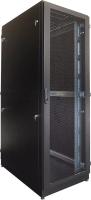 Шкаф серверный ЦМО (ШТК-М-42.8.12-48АА-9005) напольный 42U 800x1200мм пер.дв.перфор. задн.дв.перфор.2-хст. направл.под закл.гайки 1200кг черный 1055мм 176кг 180град. 2030мм IP20 металл