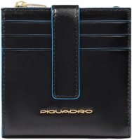 Чехол для кредитных карт Piquadro Blue Square PP6843B2R/N черный натур.кожа