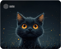 Коврик для мыши Cactus Black Cat 250x200x3мм (CS-MPC-D09S)