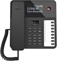 Телефон проводной Gigaset DESK 600 черный