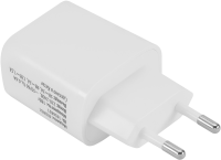 Сетевое зар./устр. Buro BUWG1 18W 3A (QC) USB-A универсальное белый (BUWG18P100WH)