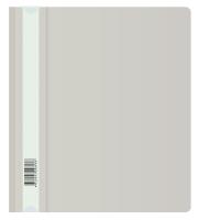 Папка-скоросшиватель Бюрократ Люкс -PSL20A5GREY A5 прозрач.верх.лист пластик серый 0.14/0.18