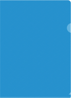 Папка-уголок Silwerhof SE-E120/BLU тисненый A4 пластик 0.12мм синий