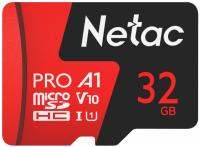 Флеш карта microSDHC 32GB Netac NT02P500PRO-032G-R P500 Extreme Pro + adapter