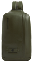 Рюкзак слинг Piquadro Russel CA6764W137/VE2 хаки натур.кожа