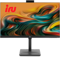 Моноблок IRU Strato 717 27" QHD i7 1255U (1.7) 16Gb SSD1Tb UHDG без ОС GbitEth WiFi BT 120W Cam черный 2560x1440
