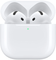 Гарнитура вкладыши Apple AirPods 4 A3050,A3053,A3058 белый беспроводные bluetooth в ушной раковине (MXP63ZA/A)