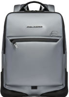 Рюкзак мужской Piquadro Corner 2.0 CA6464C2OW/MGR серебристый/черный полиуретан/полиэстер